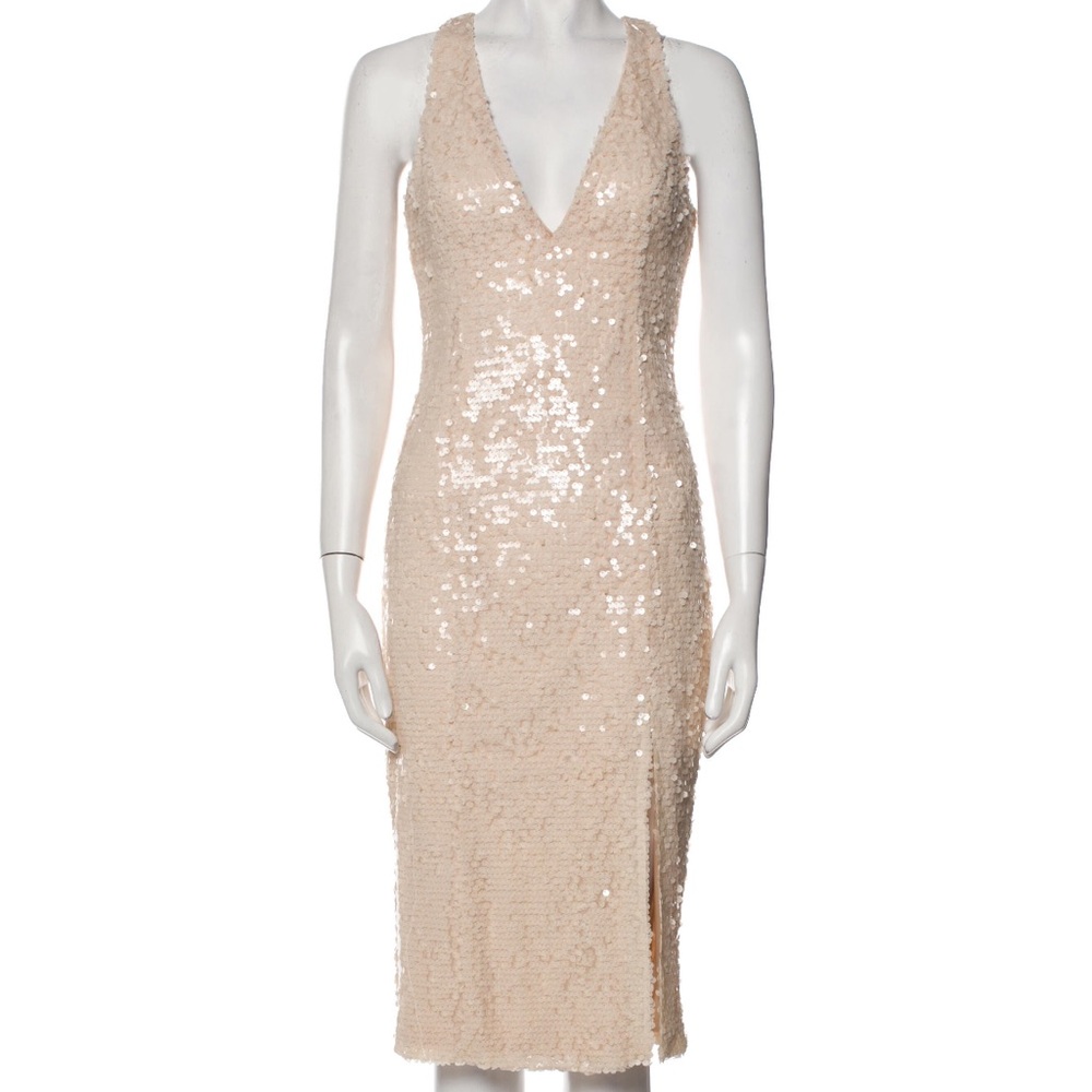 Jay Godfrey blush sequin dress